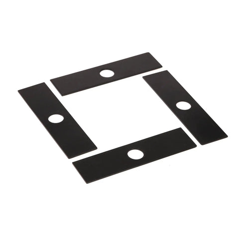 Beefy Eco Edger Blade Replacement 8x2 Hole Diameter 1 Inch Universal Fit That Plays Nice With Ryobi Echo Stihl Maruyama Green Machine 237001 Four Pack Built Tough For Home Lawn Care, 4 black steel blades