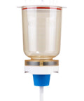Magnetic Filter Funnel Kit With Lid PES 500mL 47mm for lab filtration shows transparent container and blue funnel.