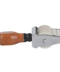 Smooth Operator Wooden Handle Roller Date Stamp Nifty Rubber Seal for DIY Craft. Side view showing wooden handle and roller.