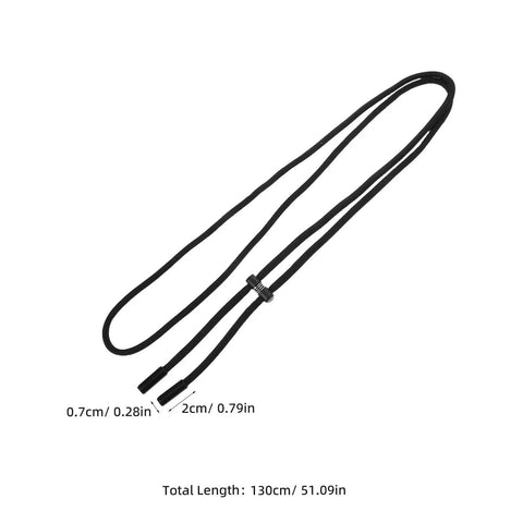 Upgrade Your Sweatpants With This 3 Piece Drawstring Spring Stopper Kit Featuring Quick Adjust Metal Locks And Rope End Caps For A Flawless Fit No Tying Needed black drawstring cord 130cm with metal stopper and end caps