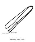 Ultimate 3pc Adjustable Drawstring Cord Kit For Hoodies And Suits Featuring Locking Toggle Stops End Caps Plus Round Poly Tool For Quick Sew Repair And Active Wear Fixes Without Tying, black 130cm cord