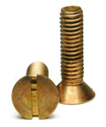 Silicon Bronze Slotted Flat Head Machine Screws 1/2 Inch-13 UNC, Qty 25 Great For Marine, Plumbing And Electrical DIY Projects