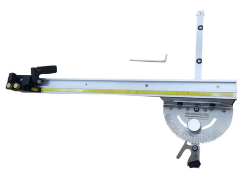 27 Position Precision Miter Gauge With 24 Inch Fence For Table Saws Band Saws Router Tables And Sanders shown with scale and stops.