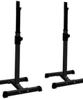 Adjustable Barbell Rack For Home Gym, Multi Function Squat Stand And Bench Press Station, Durable Steel Construction shown