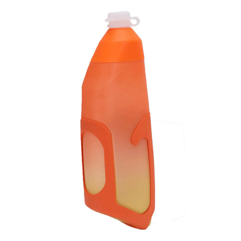 Dope Aerodynamic Water Bottle Set With Carbon Fiber Cage And 680ML Capacity, orange flexible design, leakproof spout, biking hydration.