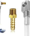 12 Inch Marine Fuel Tank Pickup Tube With Strainer For Boat Gas Tank Universal Fit Replaces Part 7 0948 Polyethylene Fuel Withdrawal Tube With Brass Barb Connector Corrosion Resistant And E10 And E85 Compatible No Hassle Install brass and polyethylene components next to boat illustration bottom left corner