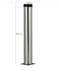 Adjustable Cabinet Legs 5Cm To 35Cm, 1 Pack, Furniture Leveling Feet showing full length in metal finish