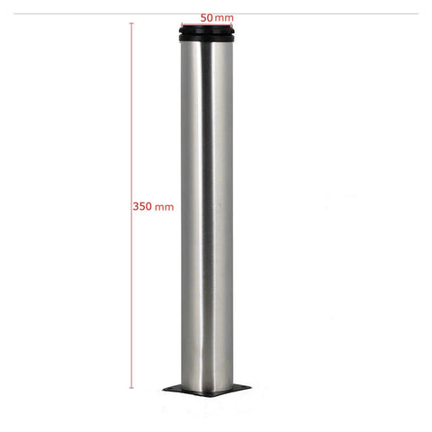 Adjustable Cabinet Legs 5Cm To 35Cm, 1 Pack, Furniture Leveling Feet showing full length in metal finish