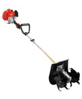 Gas Powered Tiller Cultivator With 51.7Cc 2 Stroke Engine, handheld rototiller for lawn, garden and field soil cultivation