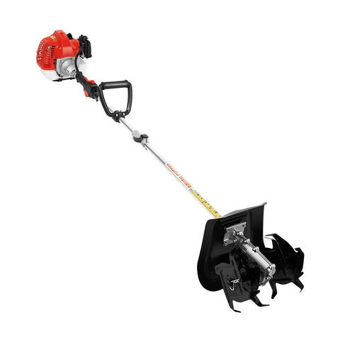 Gas Powered Tiller Cultivator With 51.7Cc 2 Stroke Engine, handheld rototiller for lawn, garden and field soil cultivation