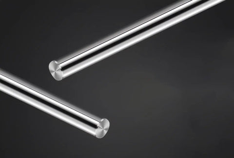 2 Pack 8mm X 150mm Linear Motion Rods Chrome Plated Case Hardened Shaft Guide With Chamfered Ends For Easy Bearing Installation