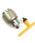Ball Bearing Drill Chuck With Key For JT4 Fit, 1/32 To 3/4 Inch Capacity, Ultra Smooth Heavy Duty Construction, Hardened Components