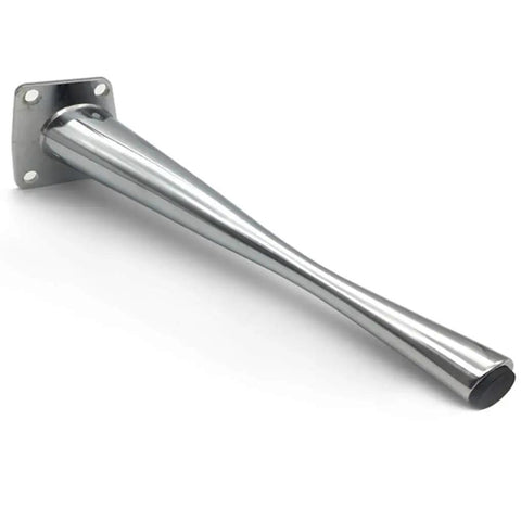 Rock Solid Zinc Alloy Furniture Legs Built Tough For Every Room Quick 23Cm Silver Table Risers single leg close-up view.