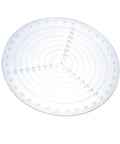Sunydog clear acrylic round center finder compass with concentric circles and diameter markings for drawing circles.