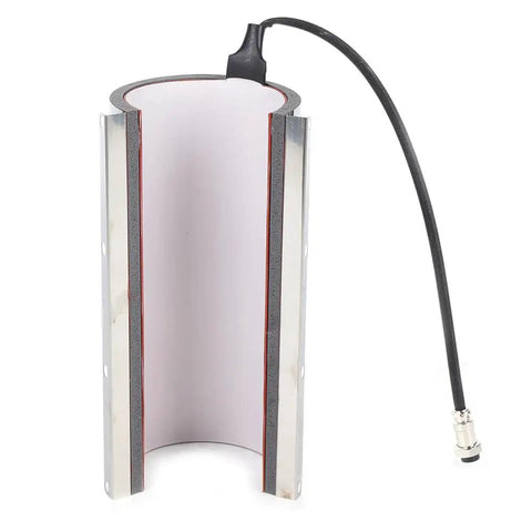 20oz Sublimation Mug Heating Attachment For Tumbler With Heat Press Machine Durable Silicone And Stainless Steel Cup Transfer Plate Replacement Heating Element 110V Silver