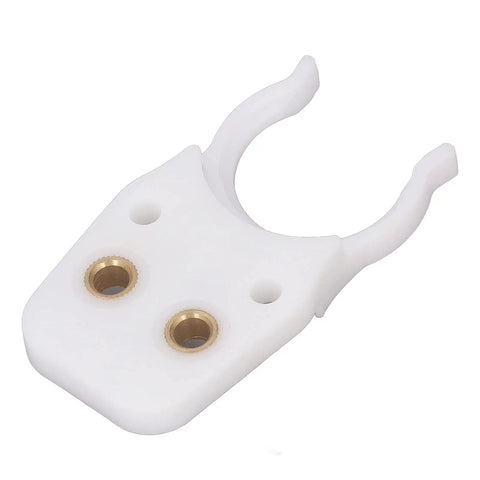 Ultimate Abs Tool Holder Clamp For CNC Engraving Machines Durable High Temp Auto Tool Changer Clip in white with brass inserts