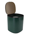 Snag This Game Changing Portable Mini Washer Built For Cramped Quarters And Dorm Life With Quick Self Draining Basin ABS Build Ideal For Socks And Underwear Plus Sleek Green Finish That Truly Slaps, open lid view.
