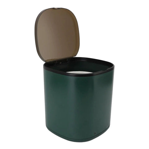 Snag This Game Changing Portable Mini Washer Built For Cramped Quarters And Dorm Life With Quick Self Draining Basin ABS Build Ideal For Socks And Underwear Plus Sleek Green Finish That Truly Slaps, open lid view.