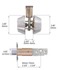Double Keyed Deadbolt Lock With Keyed On Both Sides And Two Way Adjustable Cylinder For Privacy Or Passage, Satin Stainless Steel Finish