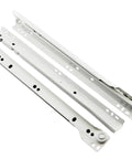 Heavy Duty Two Section Drawer Slides with Full Extension for Smooth Glides, steel ball bearing build, 16-inch pair
