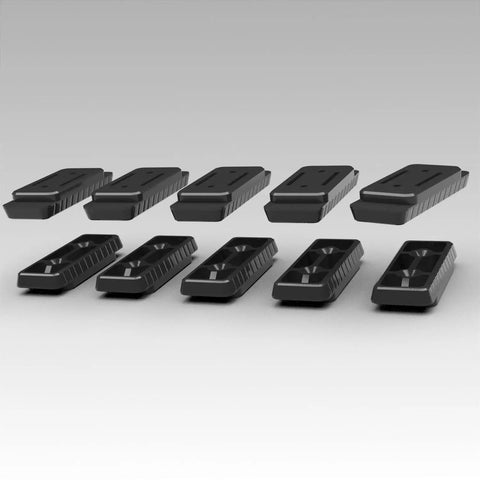 Heavy Duty Mounting Feet For Packout System, 10 Pack Black ABS Feet Compatible With Milwaukee Packout Tool System, durable replacement