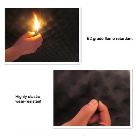 Pro Grade Egg Crate Acoustic Foam Rolls For Studio Walls, B2 grade flame retardant with elastic wear-resistant material.