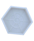 Hexagon Paving Color Brick Reusable Stepping Stone Paver Tool for Garden and Patio sturdy easy pour concrete molds top view