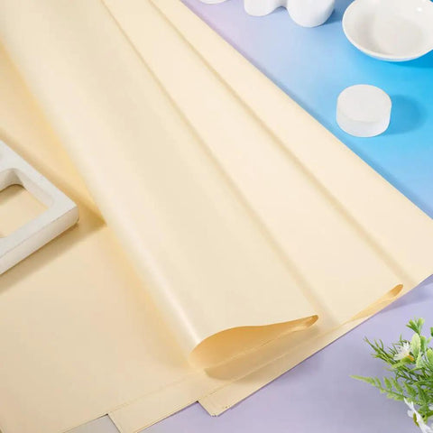 20 Pack Flower Wrapping Paper 22 By 22 Inches Waterproof Floral Bouquet Paper for Gift Bags DIY Florist Supplies Old Lace Look displayed