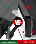 Comparison of solid tubes vs. hollow stands for Tempered Glass Top Coffee Capsule Holder Drawer Fits 36 Nespresso OriginalLine Pods
