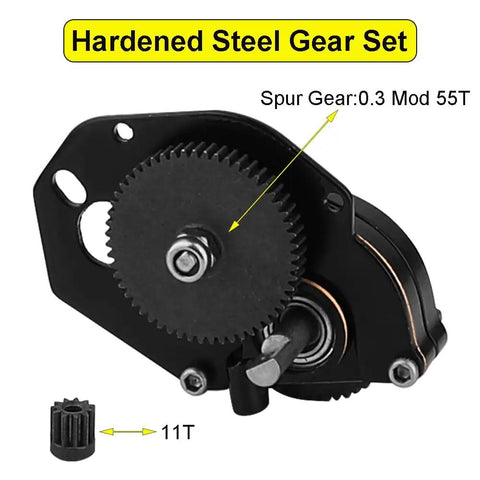 Beefed Up 1 To 24 Brass Transmission Case With Internal Gear Assembled Gearbox For Axial SCX24 AX24 RC Crawler Upgrade Part