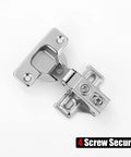 Black Cabinet Door Hinges 1/2 Inch Partial Overlay For Face Frame Cabinets With Door Bumper, Metal 20 Pack CH300 BK P20