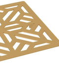 Decorative Mosaic Shower Drain Cover In Unlacquered Brass With Included Opening Tool For Quick Water Drainage Heavy Gauge Bath Fixture.