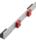 Rock Solid 36 Inch Auxiliary Rip Fence For Table Saw Job Site Extension featuring straight shooting T Track rails and dual jaw clamping blocks.