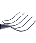 Sturdy Iron Manure Fork Handle For Horse Tools And Lawn Care, iron forkhead for farming, dark blue, without handle