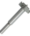 Meichoon Forstner drill bit, 40mm, steel, side view with round shank.