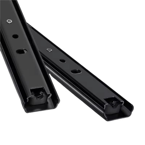 Close-up of 2 Pack Drawer Rails 8 To 20 Inch Cold Rolled Steel Slides For Cabinets, Heavy Duty Drawer Runners With Smooth Glide