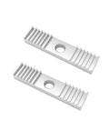 Universal 6MM Motorcycle Timing Belt Replacement Kit For DIY Repair Featuring Durable Rubber Drive Belts To Prevent Slipping And Ensure High Mileage Reliability Without Breaking The Bank On Factory Prices, two silver toothed belt clips