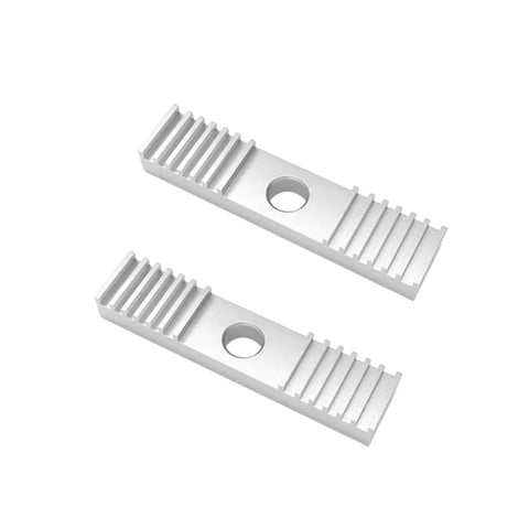 Universal 6MM Motorcycle Timing Belt Replacement Kit For DIY Repair Featuring Durable Rubber Drive Belts To Prevent Slipping And Ensure High Mileage Reliability Without Breaking The Bank On Factory Prices, two silver toothed belt clips