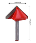Estink V Groove Router Bit 6mm Shank Solid Alloy Double Edge Chamfer Cutter for detailed acrylic engraving.
