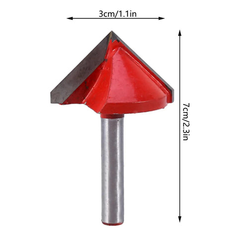 Estink V Groove Router Bit 6mm Shank Solid Alloy Double Edge Chamfer Cutter for detailed acrylic engraving.