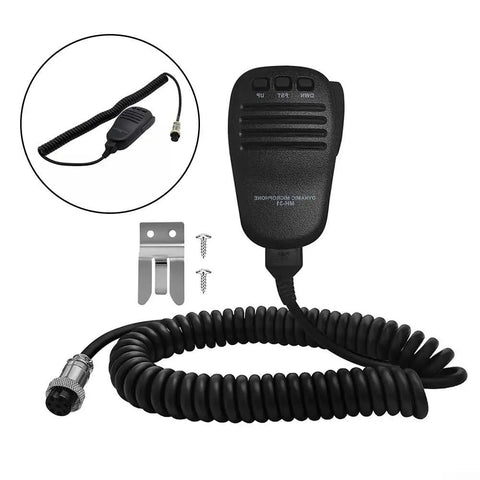 Rugged Handheld Speaker with Mic and Microphone Hanger for FT Series Ham Radios providing long range voice transmission