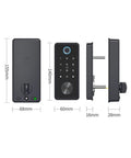 Zero Stress Fingerprint Smart Lock For Front Door With Touchscreen Electronic Deadbolt And App Control Keyless Entry dimensions and features