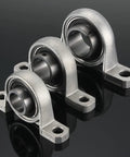 Four Pack KF004 Pillow Block Bearings, Flange Mounted Self Aligning Zinc Alloy Plummer Block For 20mm Bore, Fits 20mm Linear Shaft