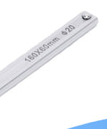 Close-up of a metallic rod with dimensions 160x60mm, used in 5/8 Inch Bench Dog Clamp 2 Pack Quick Ratchet Workbench Clamps