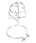 Screw Mount Fire Sprinkler Head Guard Protective Steel Cage Shields Irrigation Pipes Against Impact And Vandalism Real Deal Protection For Backyards Workshops Built Tough Fits Standard Heads Size 3 14 By 2 36 Inches Matte Black, showing iron cage and mounting ring.