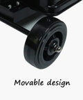 Heavy Duty Oscillating Pedestal Fan With Three Speed Settings And Integrated Misting Spray For Silent Room Airflow and portable wheel design.
