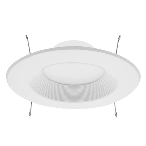 12 Pack 5 Inch And 6 Inch Retrofit Recessed LED Downlights 1300 Lumens Dimmable E26 Quick Connect Color Selectable close-up view