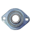 Three Quarter Inch Shaft Axle Bearing With Flanges For Dump Truck Tarp Systems Two Pack Aluminum Pillow Block Bearing close-up top view