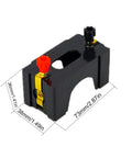 Six Pack D Battery Holder Kit For Series Or Parallel Wiring Ideal For Physics Labs School Electronics Experiments Demos And Teaching Basic Electricity Concepts And How Simple Circuits Work, single black holder with dimensions shown