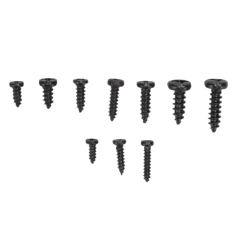 Variety of black screws from 1000Pcs Small Screw Assortment Kit With Tweezers M1 M1.2 M1.4 M1.7 Black For Glasses Repair Watch Phone Electronics